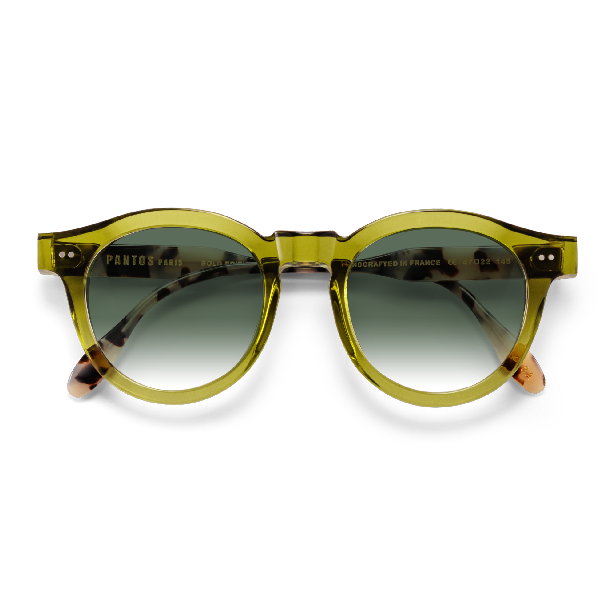 Pantos Bold 9018A • Crystal Olive & Cream Tortoise